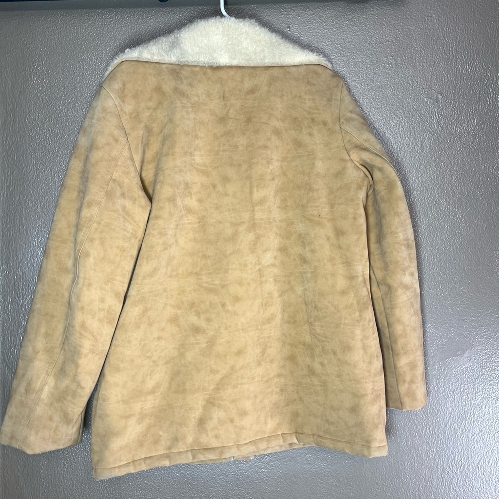 VINTAGE SWINGSTER SUEDE SHERPA LINED WINTER GARST SEEDS JACKET, MEDIUM - Picture 10 of 12